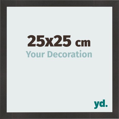 yd. - Cadre photo 25x25 - Noir Mat - MDF - Bologna