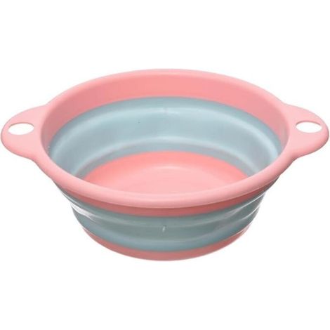 Collapsible Wash Basin Foldable Laundry Tub Household Round Washbasin Camping Basin Space Save Washtub Dish Washing Tub Portable Travel Basin Kitchen Sink Cat Dog Hanging Bathtub(Pack of 1) (1/5)