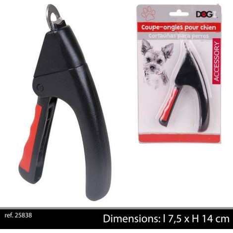 DOGI Coupe-ongles 7,5x14 cm - Noir - Pour chien
