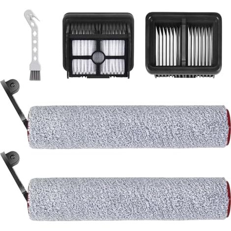 Kit de accesorios H12 Pro para Dreame H12 Pro, aspiradora dual en seco y húmedo H12: 2 cepillos giratorios, 2 filtros y 1 cepillo de limpieza.