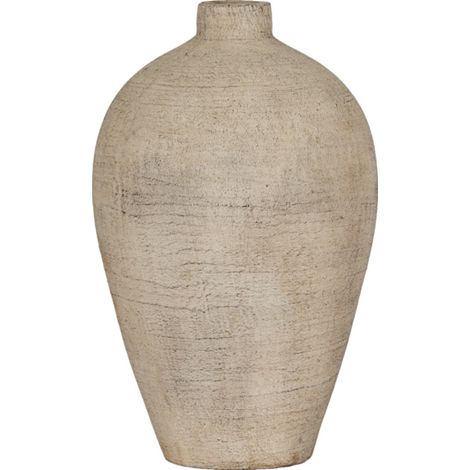 Morrow Large Vase - Ceramic - L21 x W21 x H35 cm - Cream