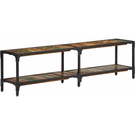 Meuble TV, Étagère TV, Meuble de Salon, 150x30x41 cm Bois massif de récupération OIB2829E (1/5)