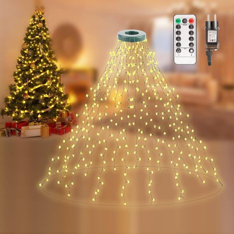 Guirlande Lumineuse Sapin de Noël 480 LEDs, 3mx16 Guirlande Sapin de Noel Lumineux Led Exterieure Intérieur Etanche Sapin Décoration1,5-3,8m pour Décoration Maison, Fête, Noël (1/5)