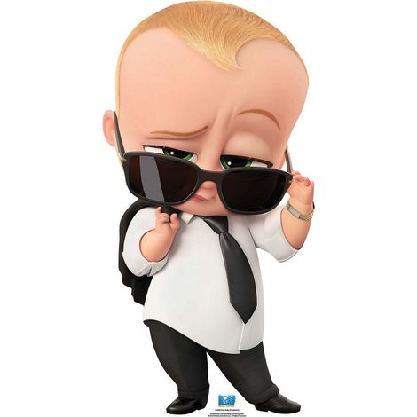 Figurine en carton figurine en carton Baby boss lunettes de soleil veste sur l'epaule - Haut 90 cm (1/5)