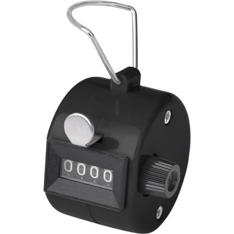 Handzähler, schwarz, 5,55,54,3 cm, 1 x 4-stelliger Handzähler aus ABS für Sportveranstaltungen. (1/5)