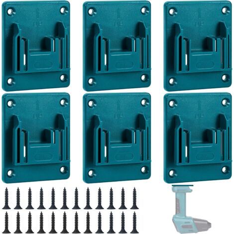 Supports de Batterie pour Makita 18 V Porte-Outils de Batterie pour BL1860 BL1850 BL1840 BL1830 avec 10 Vis 6 Pièce
