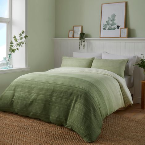 Fusion - Fairhaven - Set copripiumino - letto matrimoniale in verde (1/3)
