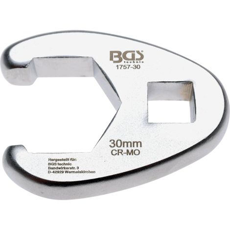 Chiave a zampa di gallo 12,5 mm (1/2") 30 mm (1/4)
