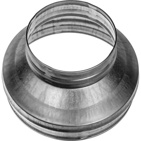 150 bis 80 mm Reduzierstück mit Gummidichtung - Runder, verzinkter Stahl-Reduzierring (Abfluss, Entlüftung und Belüftung) (1/4)