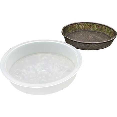 Bird Feeding Station Water Dish & Mesh Seed Dish Set (1/5)