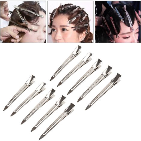 20 Metall-Entenschnabelclips für den Salongebrauch, professionelle Haarstyling-Werkzeuge zum Scheiteln und Stylen der Haare (1/5)