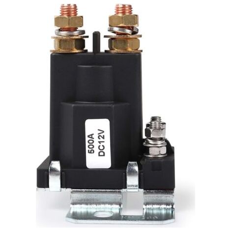 Relay 500 AMP DC 12V 4 broches High Current Starter SPST Car Auto Start Contactor Double Batteries Interrupteur d'activation/arrêt de l'isolateur (1/5)