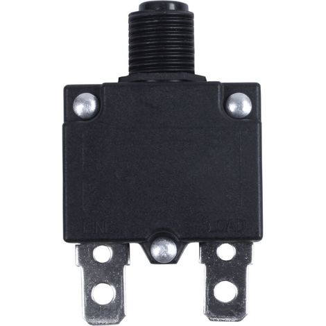 Interruttore automatico di protezione termica da sovraccarico nero AC 125/250V 10A (1/4)