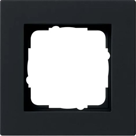 Gira Marco embellecedor 1f plano Gira E2 Negro m [0211095], 0211 095