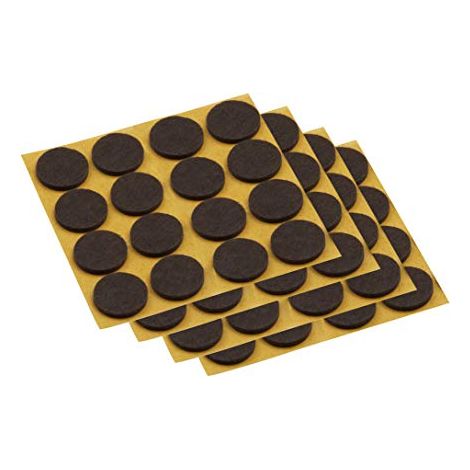 Meister, 645016, Autoadesiva feltrini, diametro 17 mm, 100 pezzi, marrone (1/3)