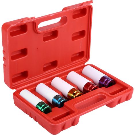 Jeu de 5 douilles à impact profondes à paroi mince Dr Pro 1/2" (3 pièces) Cobra (15, 17, 19, 21 et 22 mm) (1/5)
