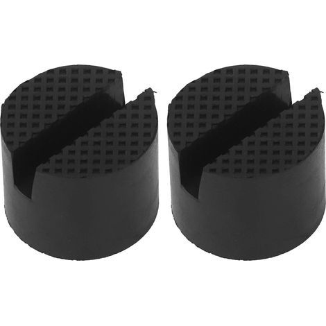 Adaptateur fendu pour cric en caoutchouc, 2 pièces, support d'essieu de levage de véhicule, chariot universel pour voiture SUV (1/5)