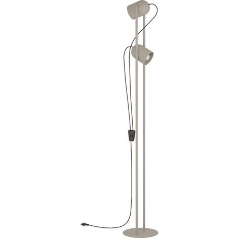 Lampadaire design Tilston brun sable - 44166