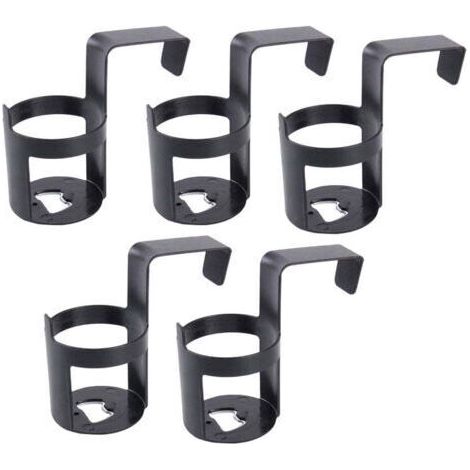 FENOPLASTICAEnsemble de 5 porte-gobelets suspendus pour l'intérieur de la voiture, porte-gobelets et porte-bouteilles universels en plastique (1/5)
