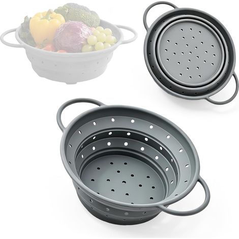Passoire pliable 28cm, sans BPA lavable lave-vaisselle pour pâtes (1/5)