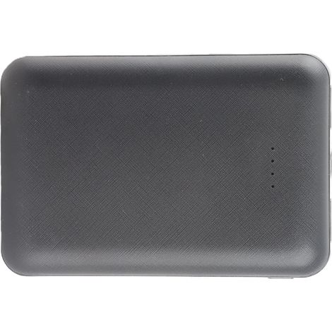 Batterie externe portable 10 000 mAh pour gilet, veste et pantalon chauffants, port micro-USB et USB Type-C, noire. (1/5)