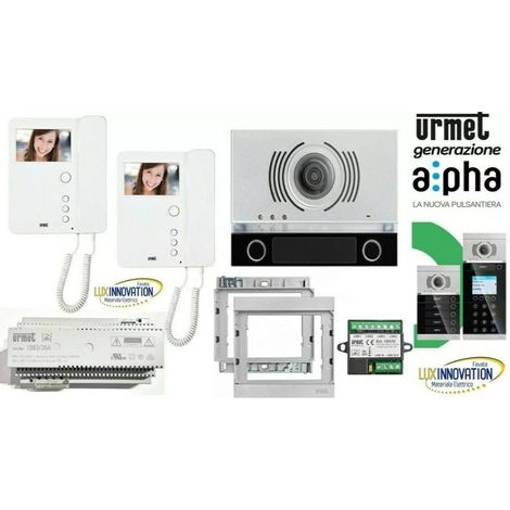 KIT URMET VIDEOCITOFONO ALPHA 1783/724 BIFAMILIARE ( sostituisce 1783/322)