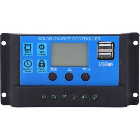 Contrôleur de charge solaire automatique MPPT PMW haute puissance 5 V 3 A, sortie USB, écran LCD HD (1/4)