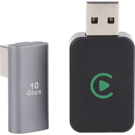 Dongle adaptateur sans fil 2 en 1 pour Carplay filaire vers USB Plug and Play Android Auto IOS (1/5)