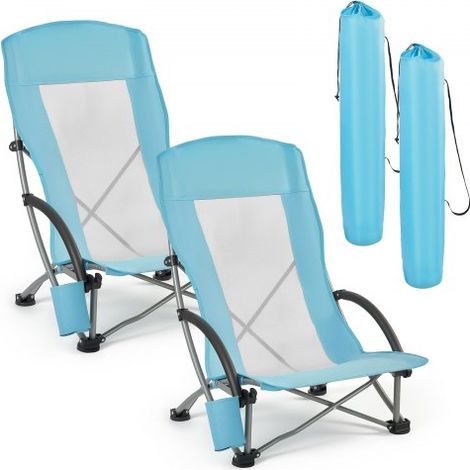 Chaise de Camping Pliante et Portable 2PCs Fauteuil Pliable (1/5)