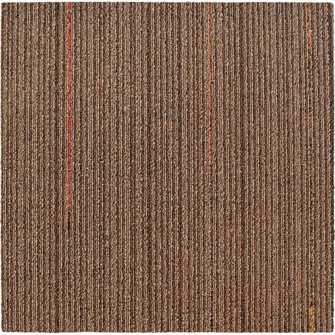 Teppichfliesen Berlin Braun-Beige K2 50 x 50 cm