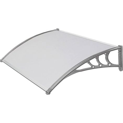 Abri à voitures en ABS D. 100 L. 150 Support gris et couvercle en polycarbonate (1/2)