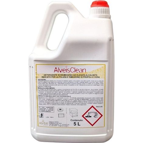 Detergente igienizzante alveisclean, tanica 5l