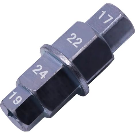 Axe de Roue Avant Moto,Clé pour Axe de Roue,Clé pour Axe de Roue de Moto,Douille Speciale Moto,Axe Hexagonal,Axe de Roue Moto,Axe de Roue Avant (Argent) (1/5)