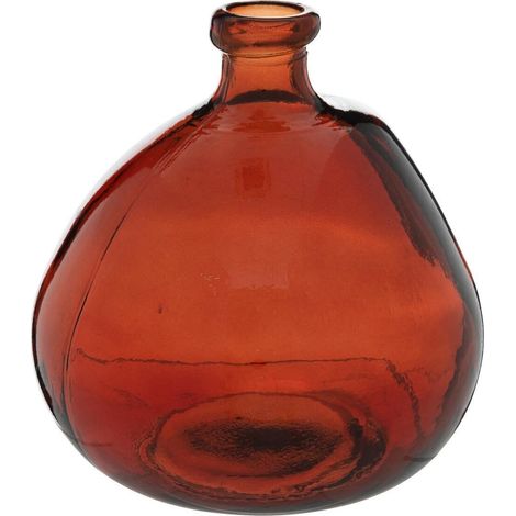 Jarrón de cristal ámbar Uly (1/2)