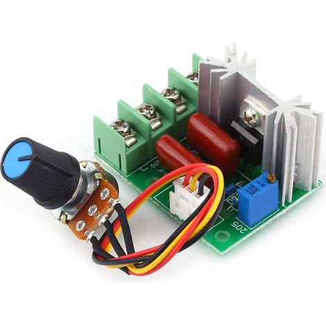 Régulateur de tension électrique SCR 50-220 V CA 2000 W, contrôleur de température/vitesse de moteur, variateur de lumière (1/5)
