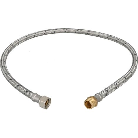 Raccordo flessibile femmina-maschio da 3/8” per rubinetti da 90 cm (1/5)