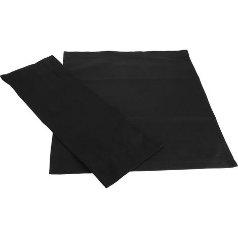 1 Set de Housse de Siège en Toile pour Chaise de Réalisateur, Accessoire de Mobilier et Fournitures Maison Noir (1/5)
