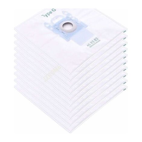lot de 10 Filtre à manches pour sacs à poussière pour Bosch Type G/MegaFilt Super Tex BBZ41FG 468383,VBBS600V00,6000...6999,32A2,42A04