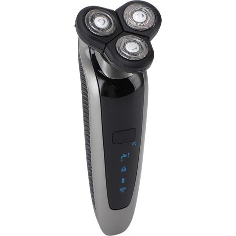 Tondeuse à barbe électrique pour hommes, tête flottante 4D, sans fil, étanche IPX6, rechargeable par USB, kit de soin rotatif pour le nez et la barbe. (1/5)
