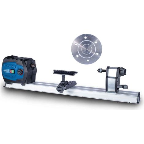 Drechselmaschine DM600VARIO Scheppach - Werkstücke 600mm 4-Zack-Körnerspitze inkl. Planscheibe