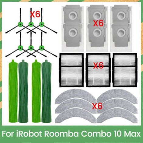 Brosse principale, filtre HEPA, lingette et sac à poussière pour iRobot Roomba Combo 10 Max - Pièces détachées et accessoires de nettoyperformants (1/5)