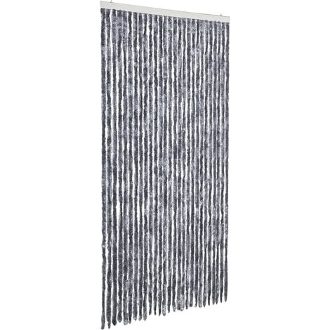 Moustiquaire,Rideau anti-moustique argenté 118x220 cm chenille CFW17052 (1/5)
