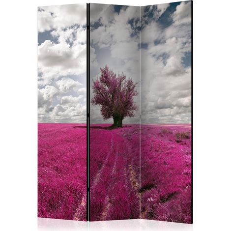 Paravento - Magenta meadow [Room Dividers] - 135x172 (1/4)