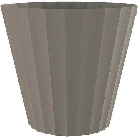 Vaso per iniezione Doric Color tortora Ø22x20cm