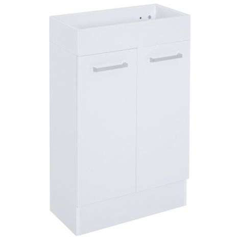 Under Sink Bathroom Vanity with Ceramic Basin and Cloakroom Storage Cabinet - Stylish Home Furniture Solution for Space Optimization