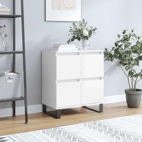 vidaXL Sideboard High Gloss White 60x35x70 cm Engineered Wood (1/5)