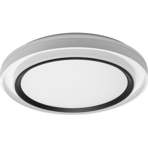 Plafon Meyer 60w 3000-4200-6500k Blanco/negro 7x50x50cm 5400lm C/remoto Y Reg.intensidad