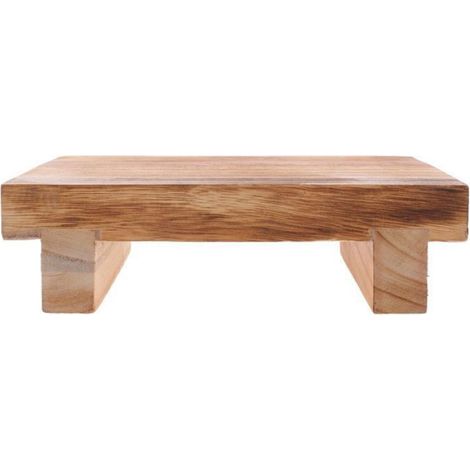 Repose-pieds - Bois Naturel - Hauteur Ergonomique 15 cm - Pour Bureau Salon Salle De Bain - 1 Pièce (1/5)