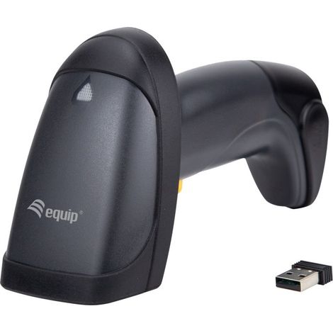 SCANNER CODIGO DE BARRAS INALAMBRICO EQUIP 3351023 RF 2.4GHz DETECTA CODIGOS 1D CON SOPORTE IP54 Vel. 200fps ESCANEO CONTINUO O MANUAL