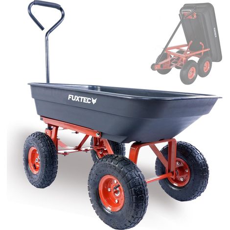 FUXTEC FX-KW2175 Tipping Garden Trolley – Heavy-Duty Transport (1/4)